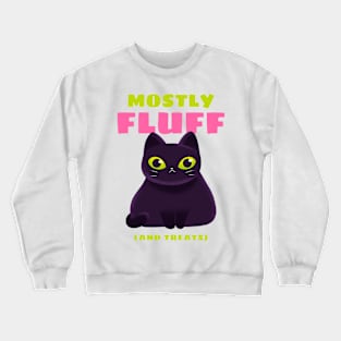 Mostly Fluff and Treats Chunky Cat Crewneck Sweatshirt